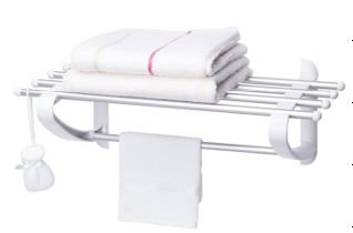 Ansan White Towel Rack Shelf 50x29.5x20 cm