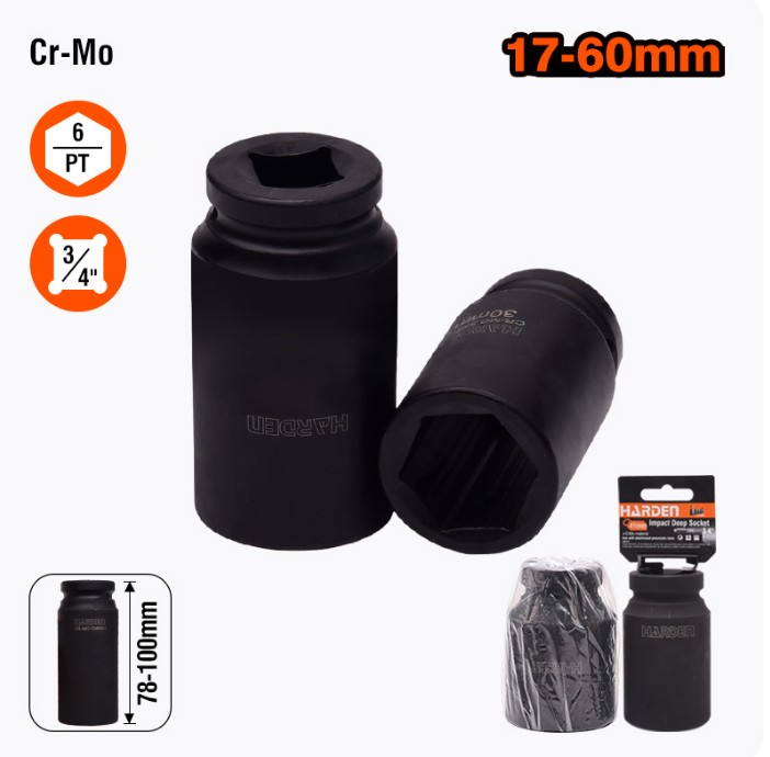 Harden 46 mm 3/4'' 6-Point Deep Socket