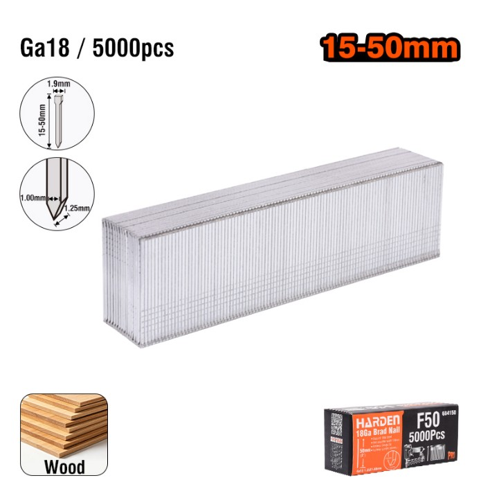 Harden 5000AD 30 mm Nail Gun Nails