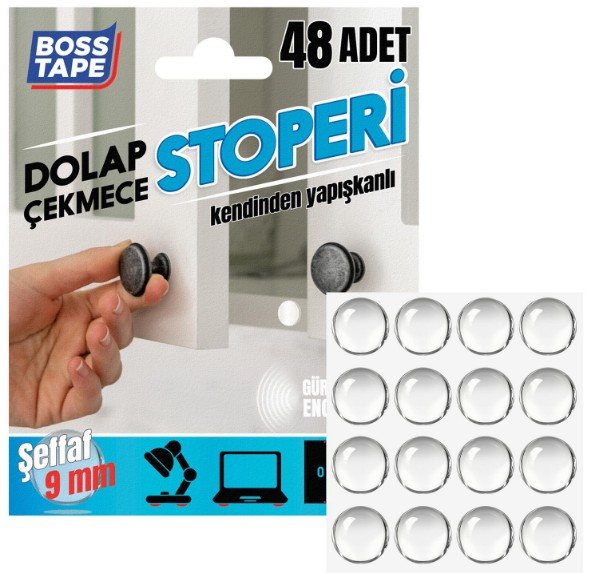 Bant Dolap Stoperi Yapışkanlı 9MMX48AD