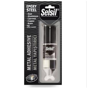 Selsil Metal Adhesive Syringe 28 g