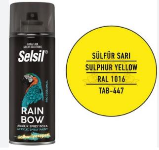 Selsil Sulphur Yellow Acrylic Spray Paint 400 ml