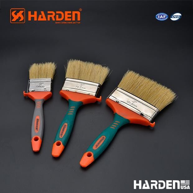 Harden Oil Paint Brush 4, Plastic Handle