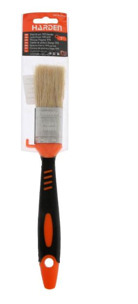 Harden Oil Paint Brush Plastic Handle 1