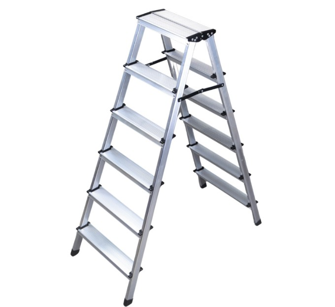 Kanat Rita 6+6-Step Galvanized Profile Ladder
