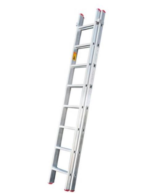 Aluminium Straight Folding Ladder, 9 Steps, 2.7 m