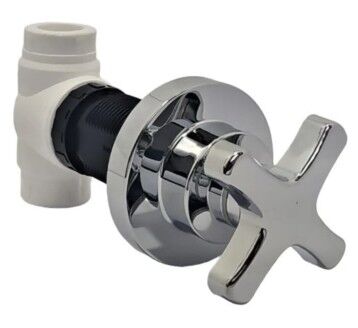 Japar Star-Head Stop Valve, PPRC Body, 20Ø, Chrome
