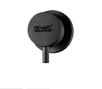 Newarc Maximal Stop Valve, Galvanized Body (Black)