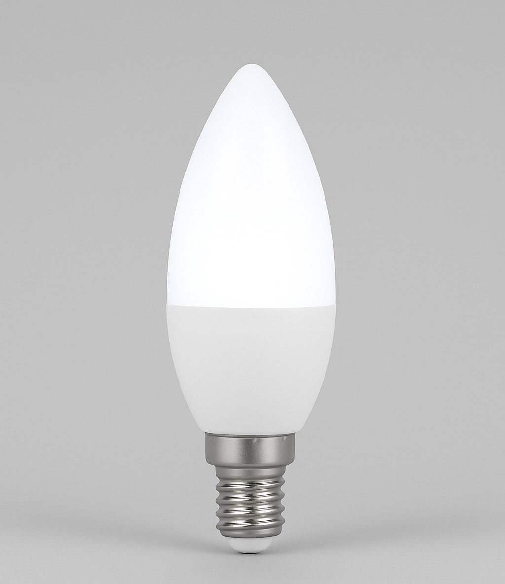 E14 5.5W LED Candle Bulb, White Light
