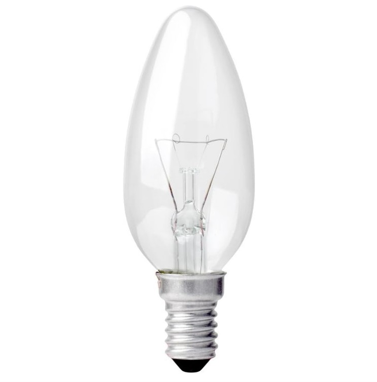 Ampul Avize Beyaz Işık Burgu E14 40W (Eko Seri)