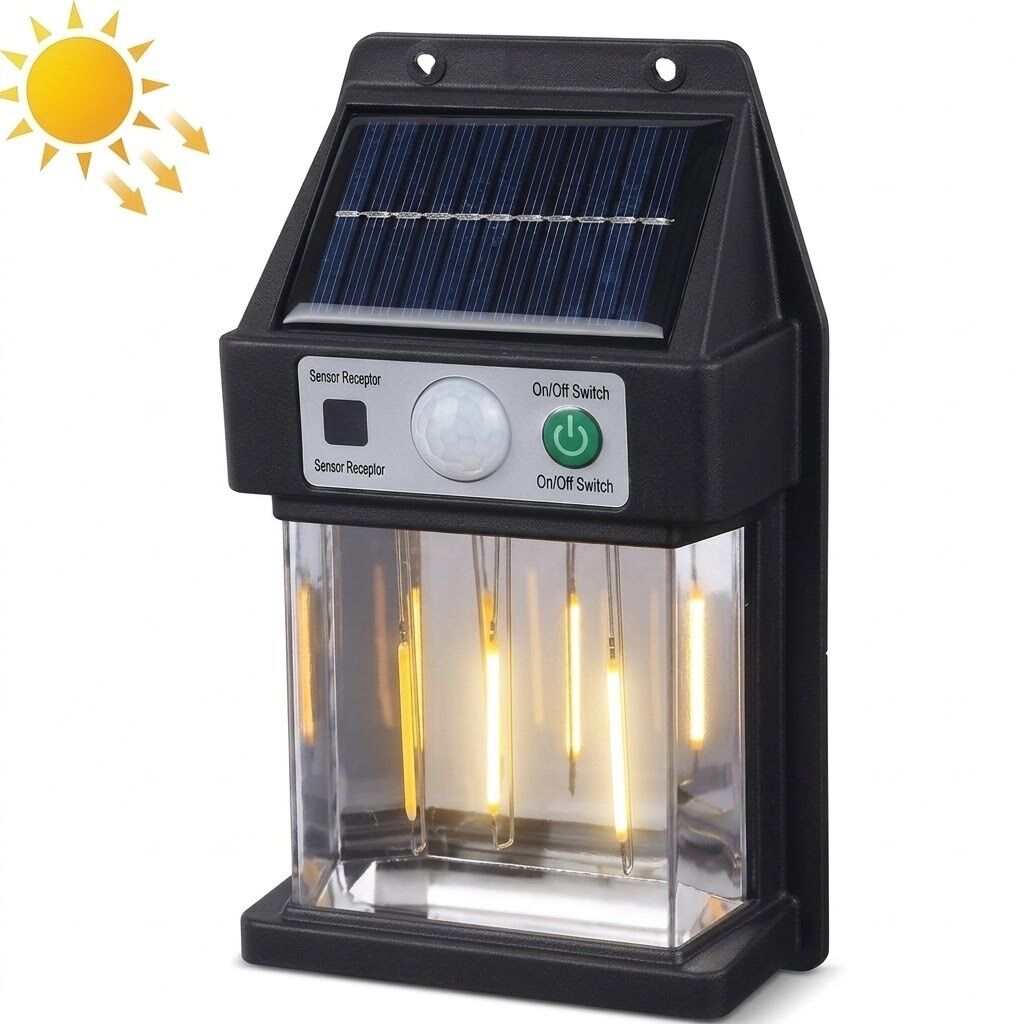 Solar Bahçe Duvar Aydınlatma Hareket Sensörlü