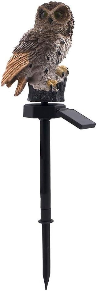 Owl Figurine Solar LED Garden Light