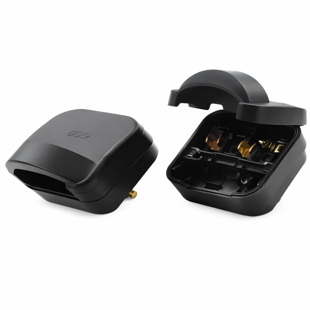Rounded-Corner Plug Adapter with Cover
