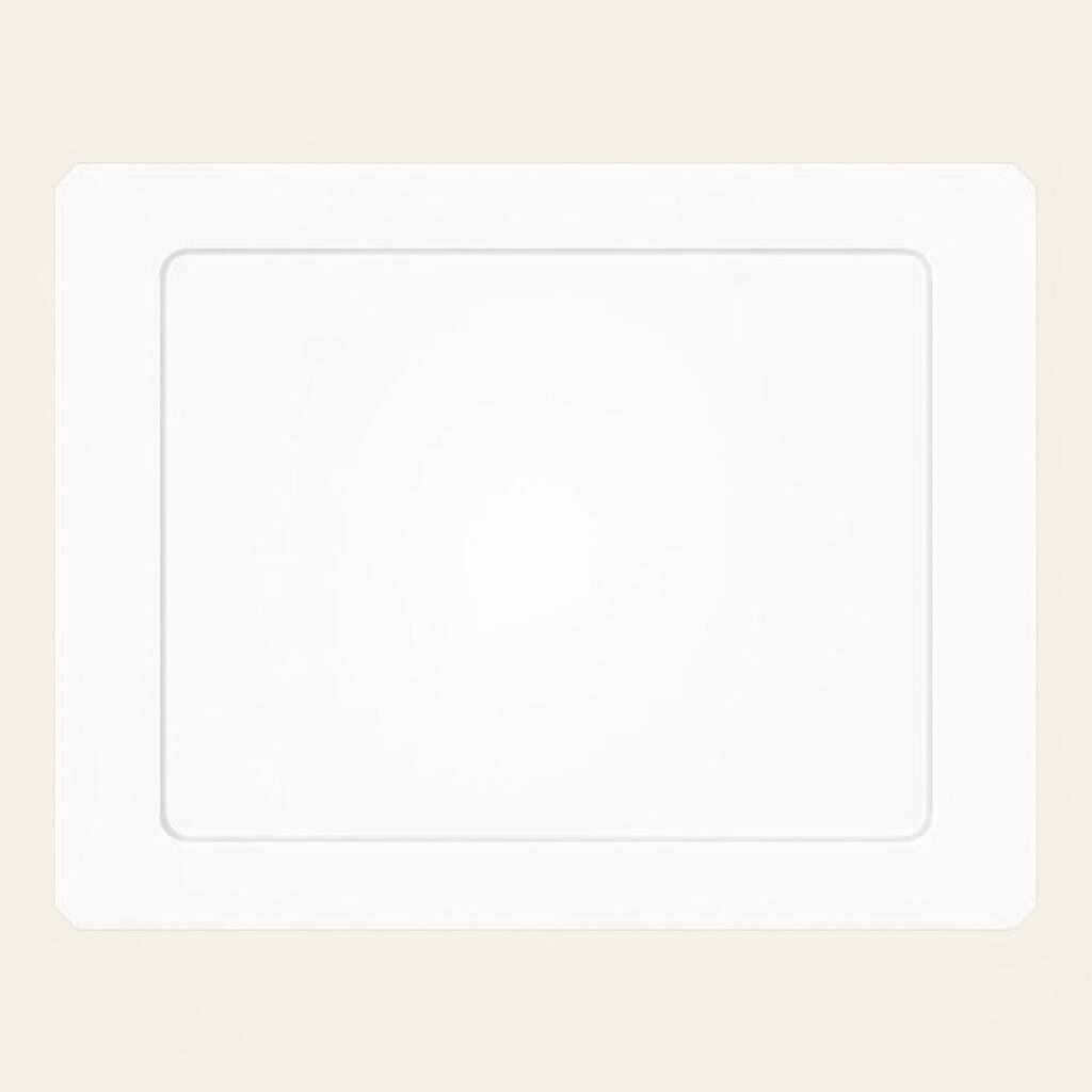 Single White Square Electrical Junction Box Cover