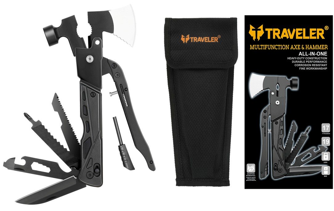 TRAVELER Multifunctional Camping Axe and Hammer