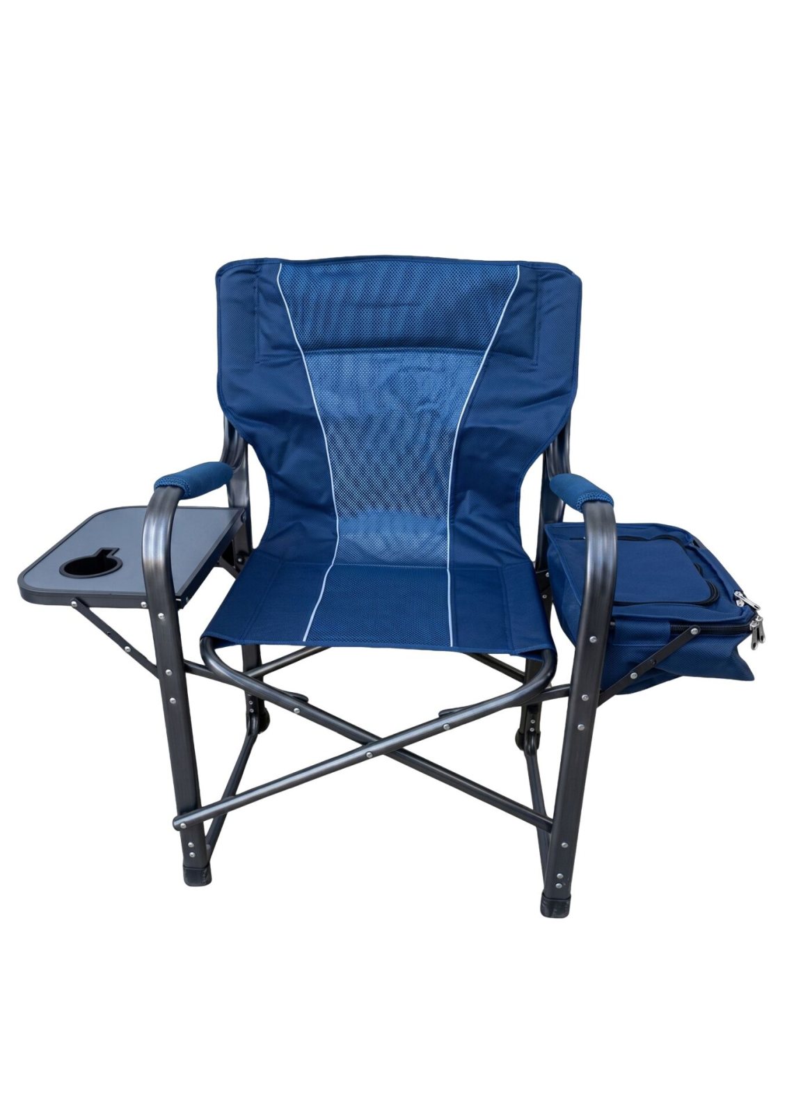 Folding Camping Chair with Side Table and Cooler