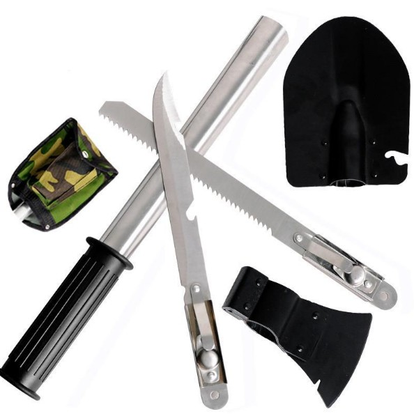Camping Axe and Shovel Set, 4-Piece