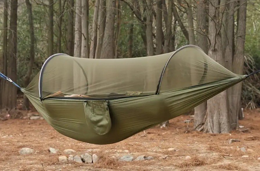 140×260 cm Camping Hammock with Mosquito Net