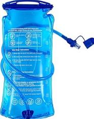 Blue 1.5 L Backpack Hydration Bladder with Straw