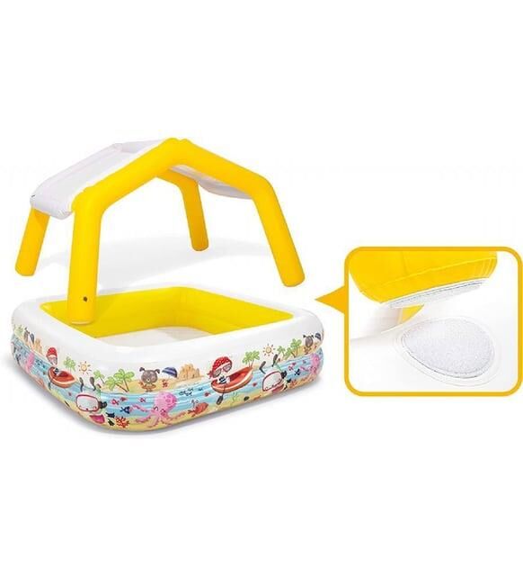 Inflatable Pool with Canopy 157X157X122CM