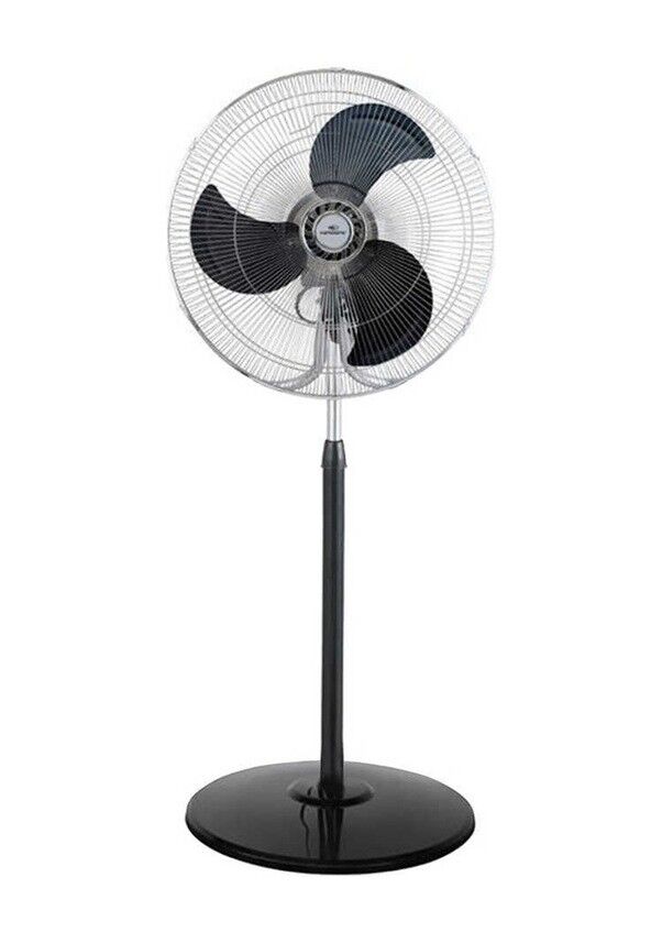 Master 18-inch Black Remote-Controlled Pedestal Fan