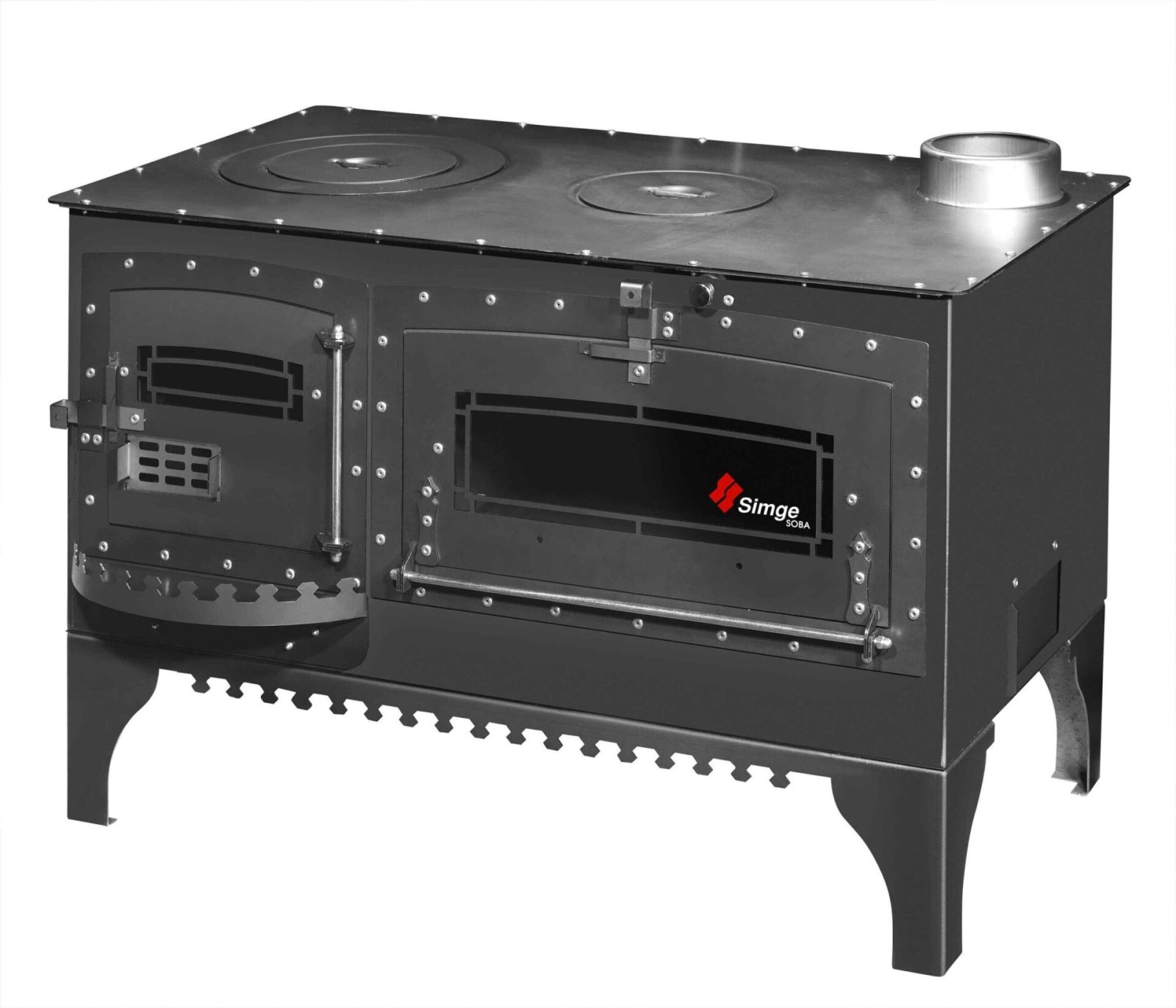 Soba Fırınlı Karadeniz Kuzine 450x850x185mm