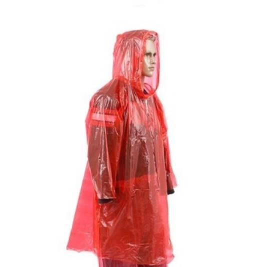 Snap-Button Hooded Raincoat