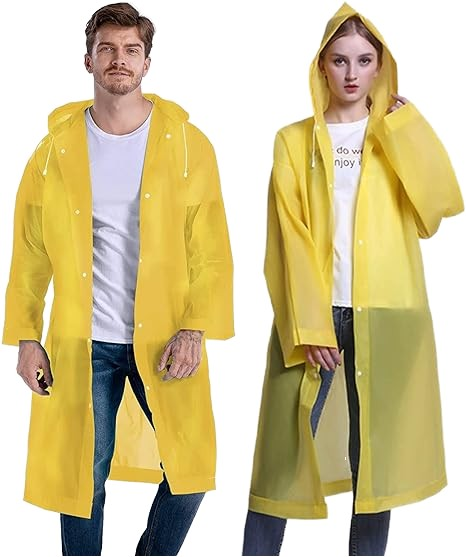 Hooded Snap-Front Raincoat