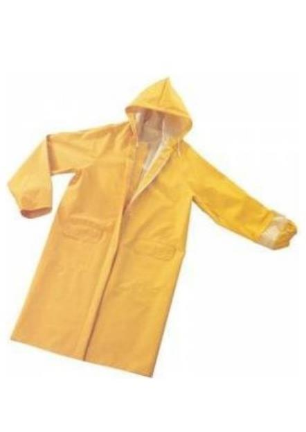 Жёлтый дождевик из плотного пластика XL/2XL
