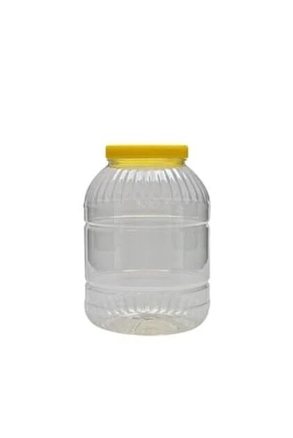 3 Litre Clear Round PET Jar