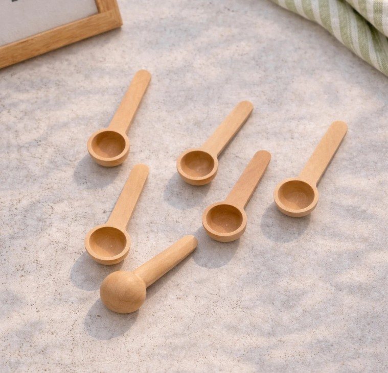 Bamboo Measuring Spoons, Set of 6