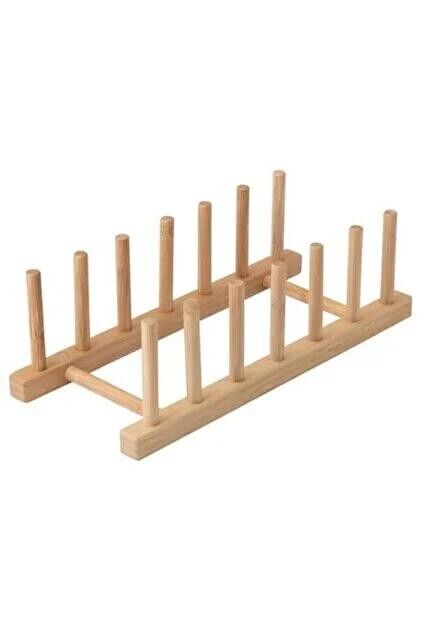 Bamboo Plate Rack