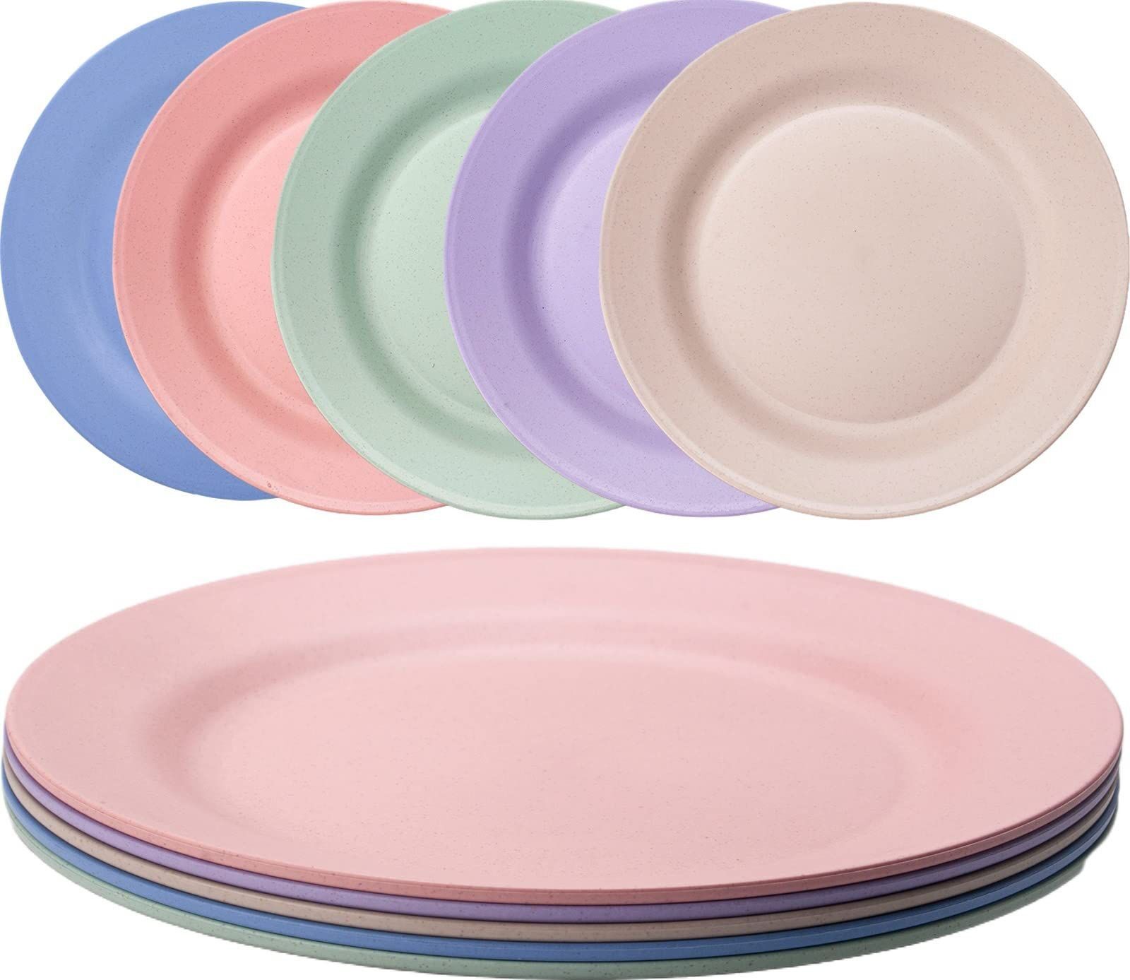 Herevin 4-Piece Colourful Plastic Plate Set