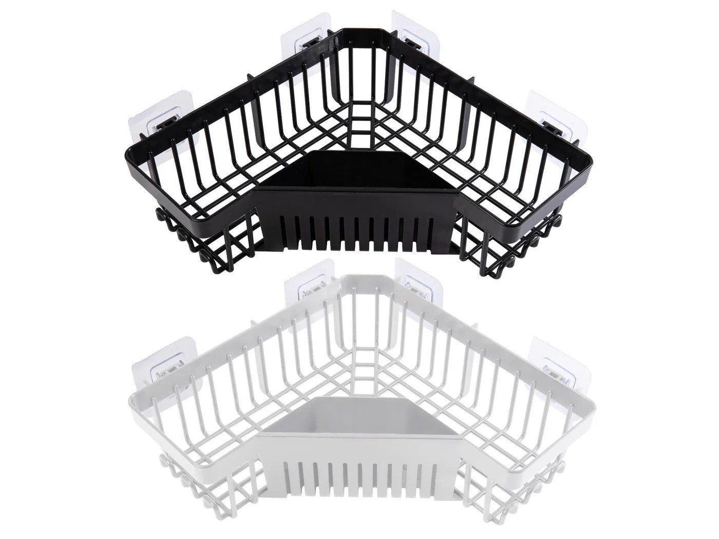 Herevin Black/White Corner Shelf