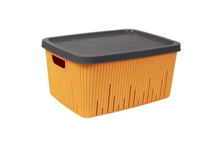 Herevin Peach 18 L Multi-Purpose Basket with Lid