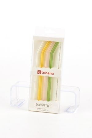 Pipet Cam Renkli 4lü ve Fırça Set