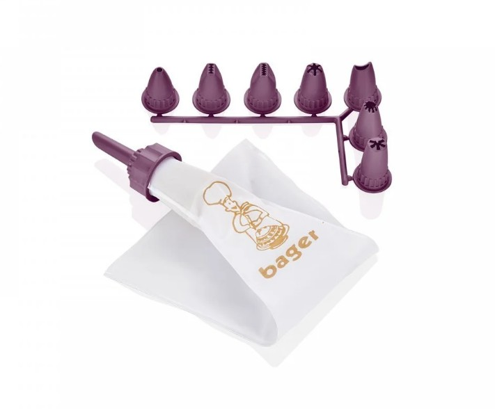 Bager Cake Decorating Piping Bag with Nozzles