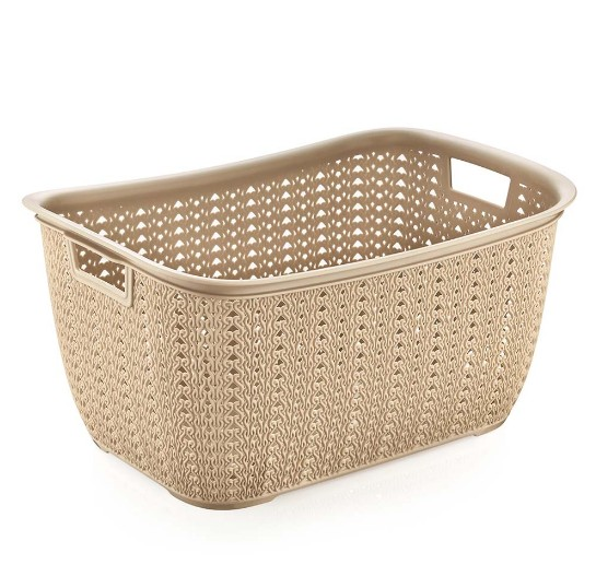 Şenyayla Medium Square Woven-Pattern Basket