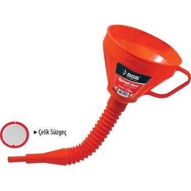 Long Flexible Plastic Funnel with Spiral Neck