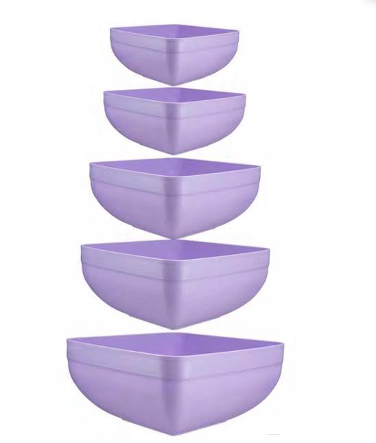 Zambak Plastik Kaşe Kare 6 lt No:4 Kare Plastik Leğen