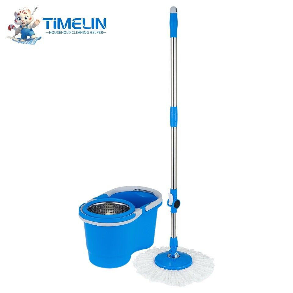 TIMELIN 360-Degree Rotating Head Mop Set