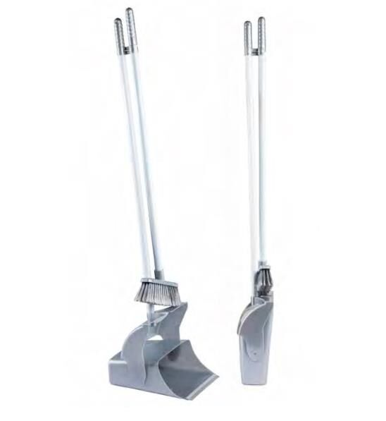 Zambak Plastik Folding-Handle Dustpan and Brush