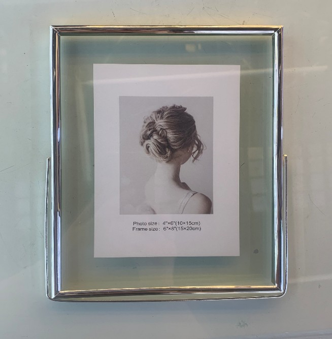 Silver Photo Frame 6x8 cm