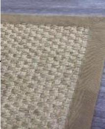Woven-Edge Straw Rug 180x260 cm