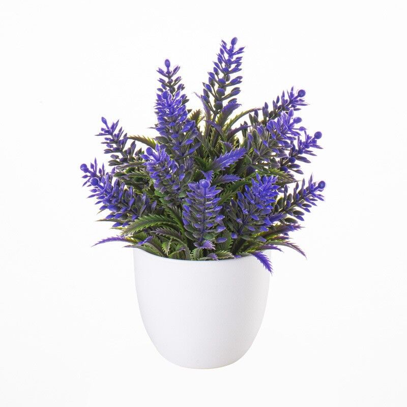 Potted Artificial Lavender Plant