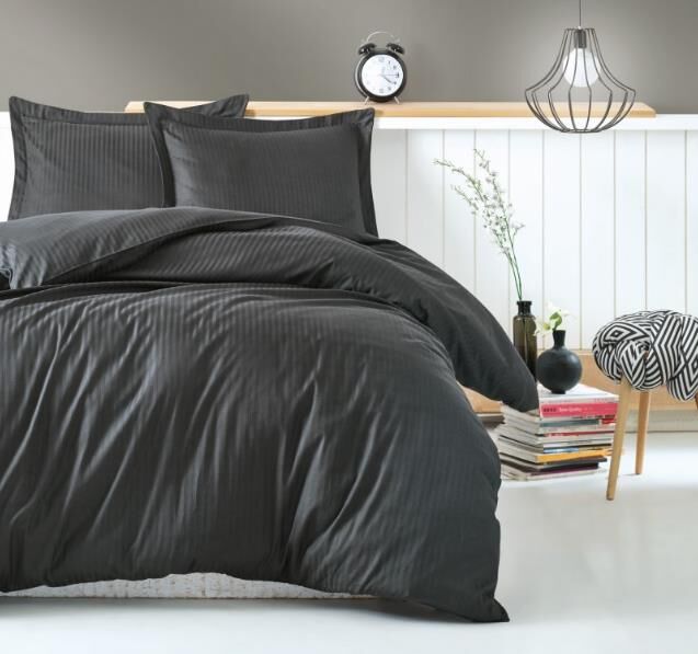 İpekçe Cotton Box Saten Elegant Stripe Bedding Set