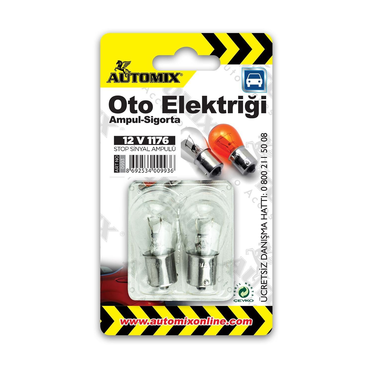 Automix 12 V 1176 2 Adet Stop Sinyal Ampulü