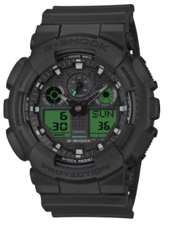 Casio G-Shock GA-100BEG-1ADR Kol Saati Siyah