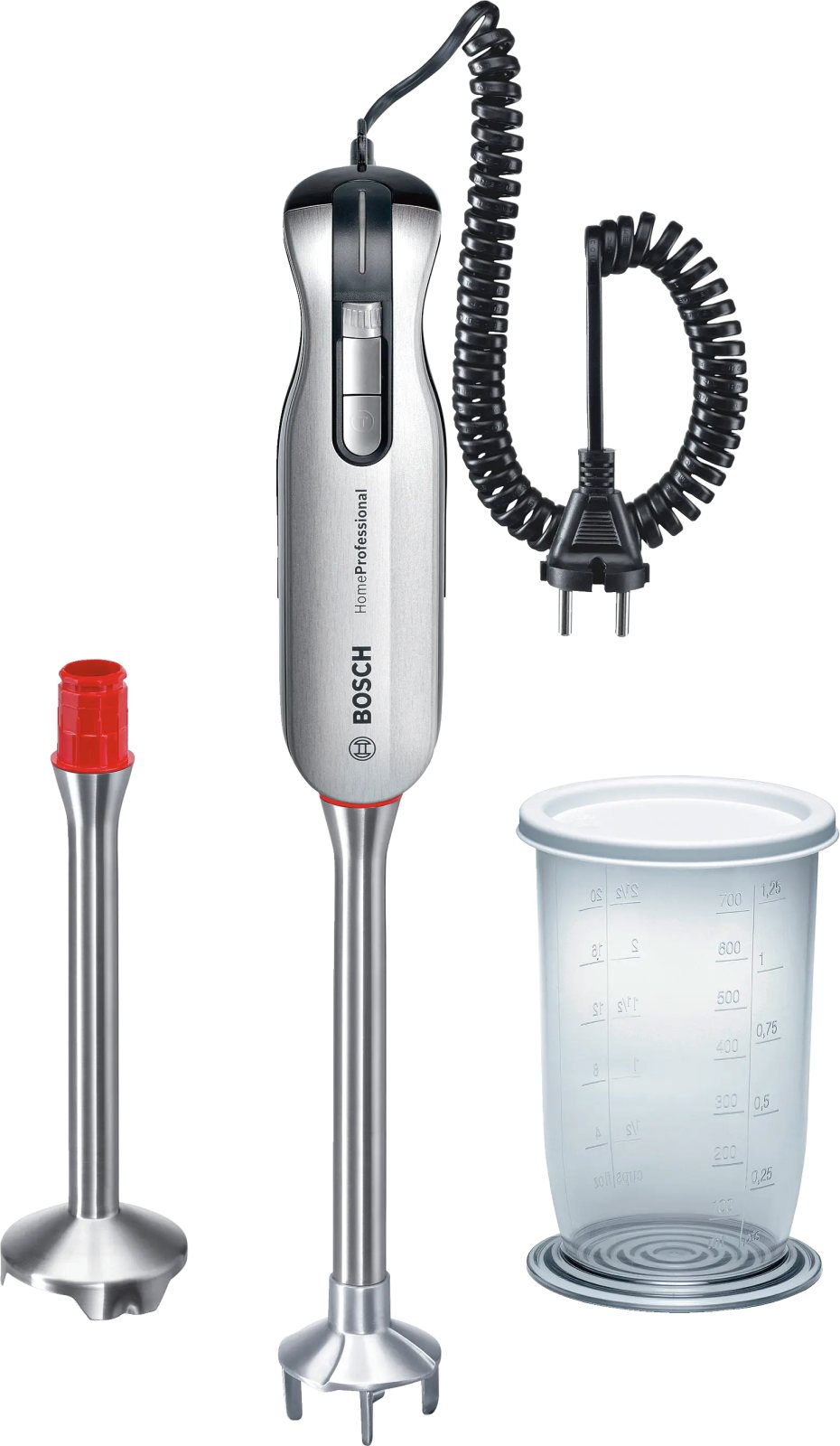 Bosch MSM76PRO, погружной блендер 750 Вт, серебристый