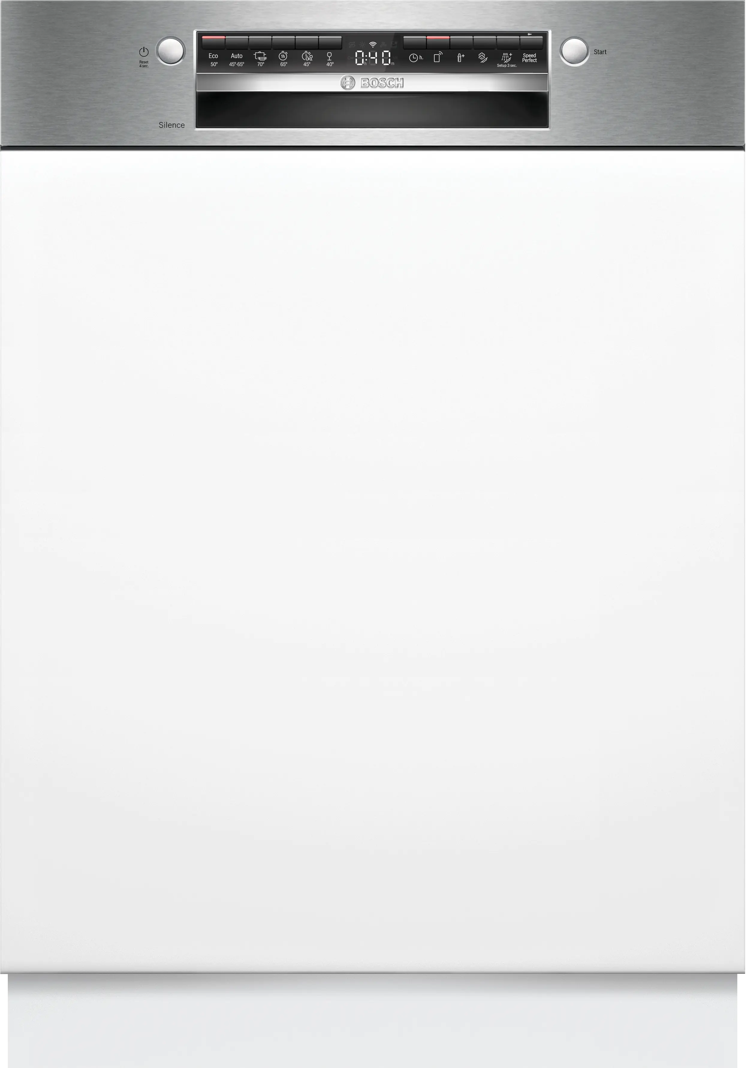 Bosch Serie 6 SMI4IMS62T Semi-integrated Dishwasher, 60 cm, Stainless Steel